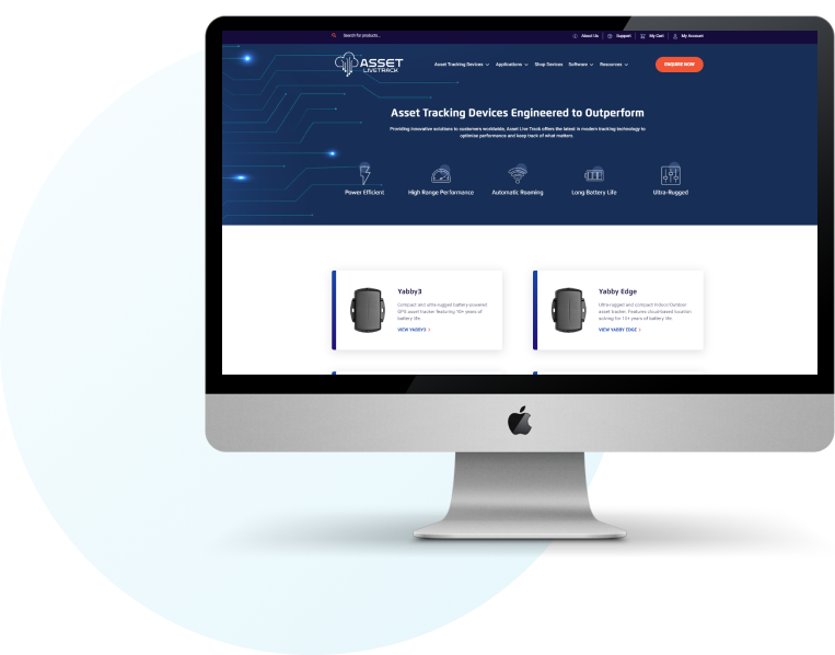 Asset Live Track Website on a Computer Screen-1