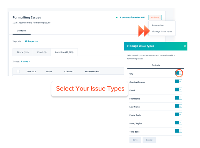 Enable AI property validation rules